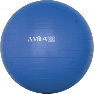 Μπάλα Γυμναστικής AMILA GYMBALL 55cm Μπλε Bulk