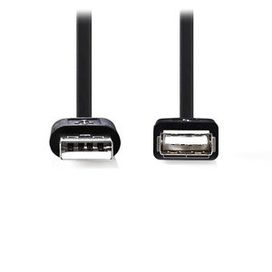 NEDIS CCGB60010BK20 USB 2.0 Cable A Male - A Female 2.0 m Black
