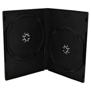 Θήκη CD/DVD για 2 δίσκους, 14mm, μαύρη, 50τμχ