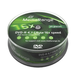MEDIARANGE DVD-R 4,7 GB 16X Cake 25τμχ