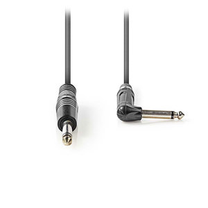 NEDIS COTH23005GY15 Unbalanced Audio Cable 6.35 mm Male - 6.35 mm Male Angled 1.