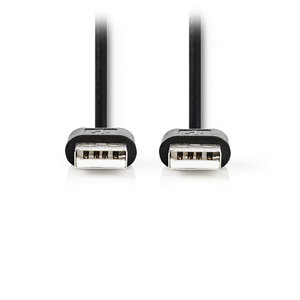 NEDIS CCGT60000BK20 USB 2.0 Cable A Male - A Male 2.00 m Black