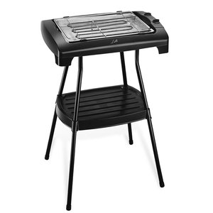 LIFE BBQ KING 2000W BARBEQUE STANDING GRILL WITH STORAGE SHELF