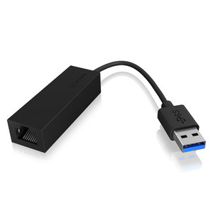 ICY BOX IB-AC501a USB 3.0 (Type-A) to Gigabit Ethernet Adapter, black