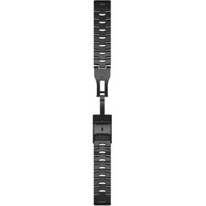 GARMIN QuickFit 22 Vented Titanium Replacement Bracelet with Carbon Gray DLC Coating