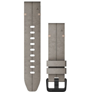 GARMIN QuickFit 20 Shale Gray Suede Leather Replacement Strap