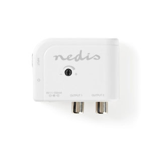 NEDIS SAMP40020WT CATV Amplifier Max. 15 dB Gain 50 - 790 MHz 2 Outputs IEC