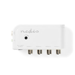 NEDIS SAMP40040WT CATV Amplifier Max. 10 dB Gain 50 - 790 MHz 4 Outputs IEC