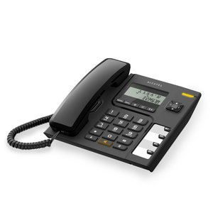 Ενσύρματο τηλέφωνο με αναγνώριση κλήσης Μαύρο Τ56