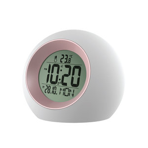Ψηφιακό ρολόι Λευκό με Ροζ E0325