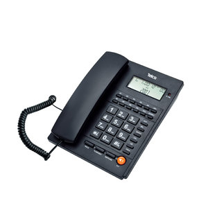 Ενσύρματο τηλέφωνο με αναγνώριση κλήσης Μαύρο ΤΜ-PA117