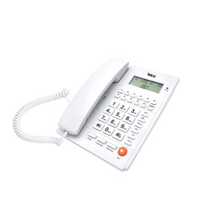 Ενσύρματο τηλέφωνο με αναγνώριση κλήσης Λευκό ΤΜ-PA117