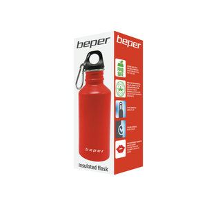 Beper C102BOT002 Ισοθερμικό Παγούρι - Θερμός από Ανοξείδωτο Ατσάλι Κόκκινο