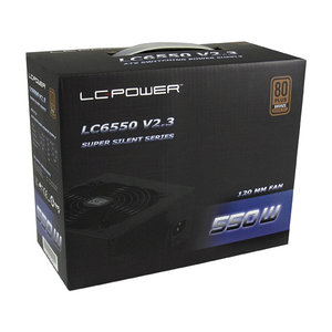 LC POWER PSU LC6550 V2,3 80 PLUS BRONZE BLACK 120MM FAN 550W