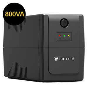 LAMTECH UPS WITH AVR 800V,CPU 12V9AH 2 SCHUKO SOCKET