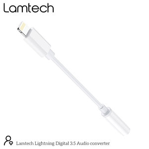 LAMTECH LIGHTNING ADAPTER CABLE AUDIO JACK 3,5MM WHITE