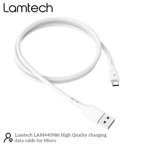 LAMTECH DATACABLE MICRO USB 1m WHITE