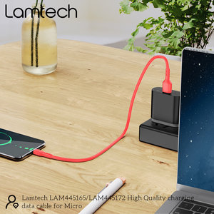 LAMTECH DATACABLE MICRO USB 1m RED