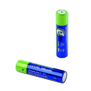 ENERGENIE NI-MH RECHARGEABLE AAA BATTERIES 1000MAH 2PCS RETAIL PACK
