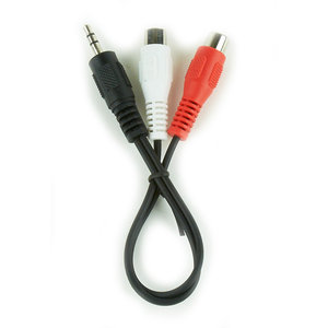 CABLEXPERT 3.5 mm PLUG TO 2 x RCA SOCKETS STEREO AUDIO CABLE 0,2 m