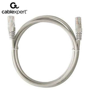 CABLEXPERT CAT5 UTP CABLE PATCH CORD MOLDED STRAIN RELIEF 50u PLUGS GREY 1M