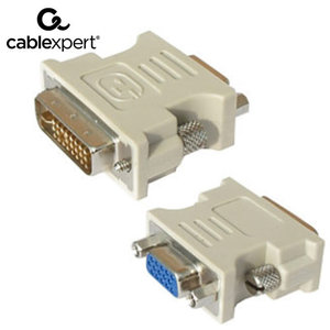CABLEXPERT ADAPTER DVI-I MALE TO VGA 15PIN HD 3WAYS FEMALE