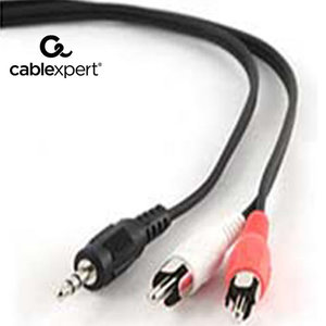 CABLEXPERT 3.5mm STEREO TO RCA PLUG CABLE 0.2m