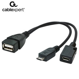 CABLEXPERT USB ADAPTER CABLE OTG AF + MICRO BF TO MICRO BM CABLE 0,15m