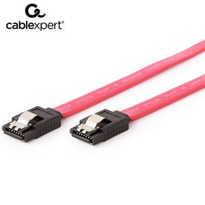 CABLEXPERT SERIAL ATA III 100CM DATA CABLE METAL CLIPS