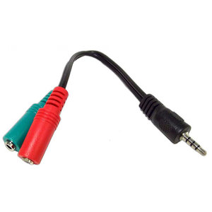 CABLEXPERT 3,5mm AUDIO + MICROPHONE ADAPTER CABLE 0,2m