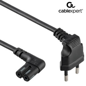 CABLEXPERT POWER CORD C7 ANGLED CONNECTORS 1M