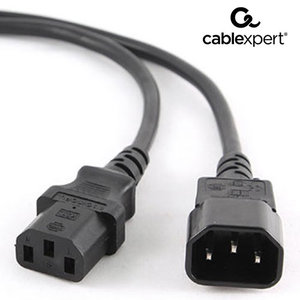 CABLEXPERT POWER CORD C13 TO C14 VDE APPROVED 3M