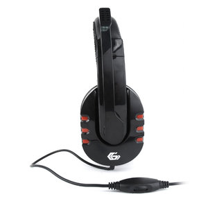 GEMBIRD GAMING HEADSET WITH VOLUME CONTROL GLOSSY BLACK