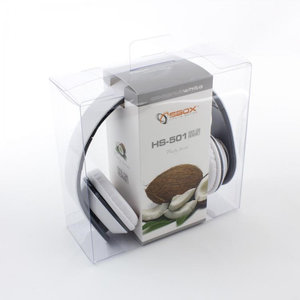 SBOX HEADSET WITH MIC WHITE