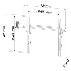 SBOX WALL MOUNT 40' - 65' / 102 cm - 165 cm