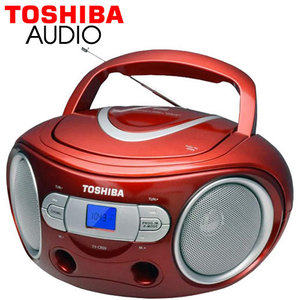 TOSHIBA AUDIO PORTABLE CD BOOMBOX RED