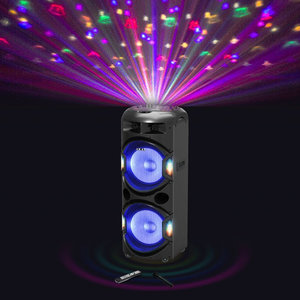 Akai DJ-Y5L Bluetooth karaoke party speaker με μίκτη, LED και ασύρματο μικρόφωνο – 350 W RMS