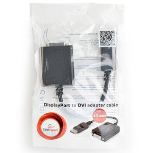 CABLEXPERT DISPLAYPORT V1.2 TO DUAL-LINK DVI ADAPTER WITH CABLE BLACK