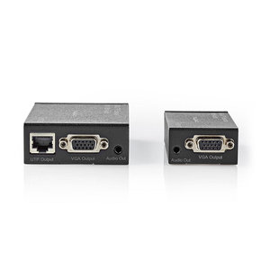 NEDIS CREP5930BK VGA and Audio Extender Up to 300m over Cat 5e Cat 6 Transmitter