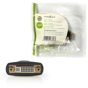 NEDIS CVGP34911BK HDMI - DVI Adapter HDMI Female - DVI-D 24+1-pin Female Black