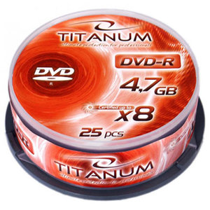 ESPERANZA DVD-R TITANUM 4,7GB X8 CAKE BOX 25PCS