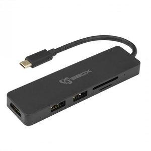 SBOX 5IN1 HUB USB TYPE-C TO HDMI/USB-3.0/SD+TF