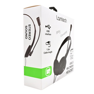 LAMTECH USB 2.0 STEREO HEADSET WITH MIC