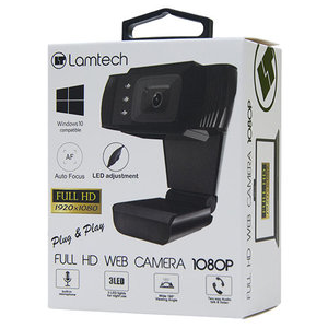 LAMTECH FULL HD USB WEB CAMERA WITH LED 1080P