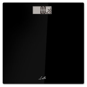 LIFE YOGA BODY FAT SCALE WITH BLACK GLASS SURFACE