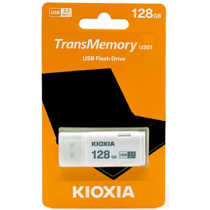 KIOXIA USB 3.2 FLASH STICK 128GB HAYABUSA WHITE U301