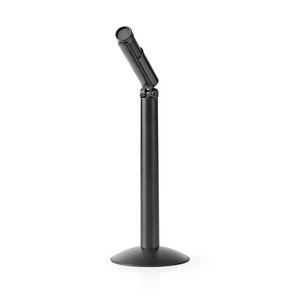NEDIS MICSJ100BK Wired Microphone Stand Adjustable Angle 3.5 mm