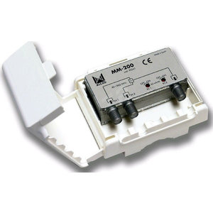 ALCAD MM-200 Multiplexer for masts, TV/FM-TV/FM, 2 inputs