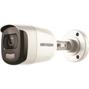 HIKVISION DS-2CE10DFT-F28 Υβριδική Κάμερα Mini Bullet ColorVu 2MP, με φακό 2.8mm και εμβέλεια λευκού φωτός 20 μέτρα