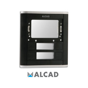 ALCAD PPD-52102 Entrance panel with 2 double pushbuttons and window for entrance panel module